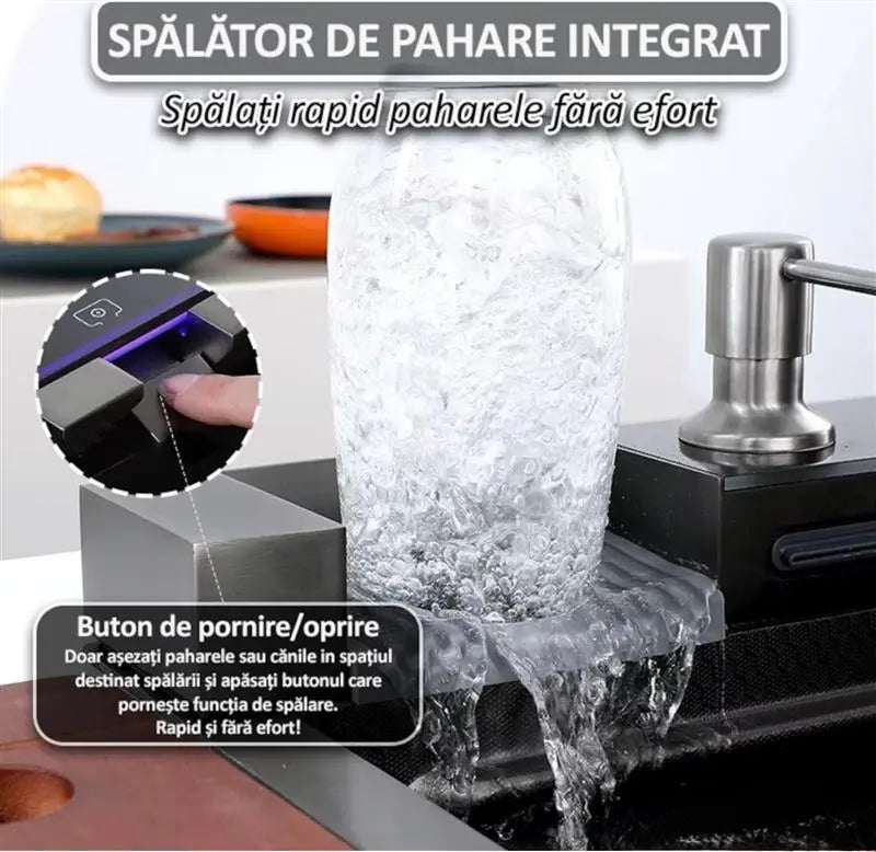 Chiuveta Premium 14 In 1 Cu Display Digital, Lumina Ambientala Neamtul.ro