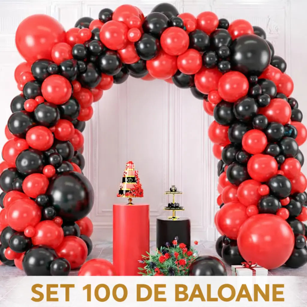 SET 100 BALOANE DIN FOLIE ROTUNDE Glorio