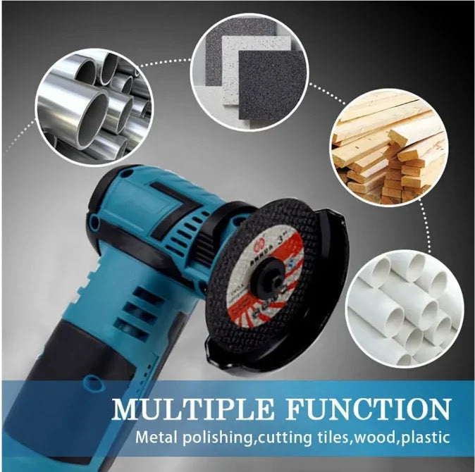 Mini Polizor Unghiular Flex Electric 48 v cu 2 Acumulatori, 5  Discuri Incluse Glorio
