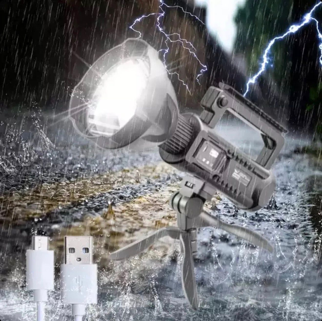 Lanterna LED Puternica 10W, PRO LIGHT 4, Baterie 1200mAh Neamtul.ro
