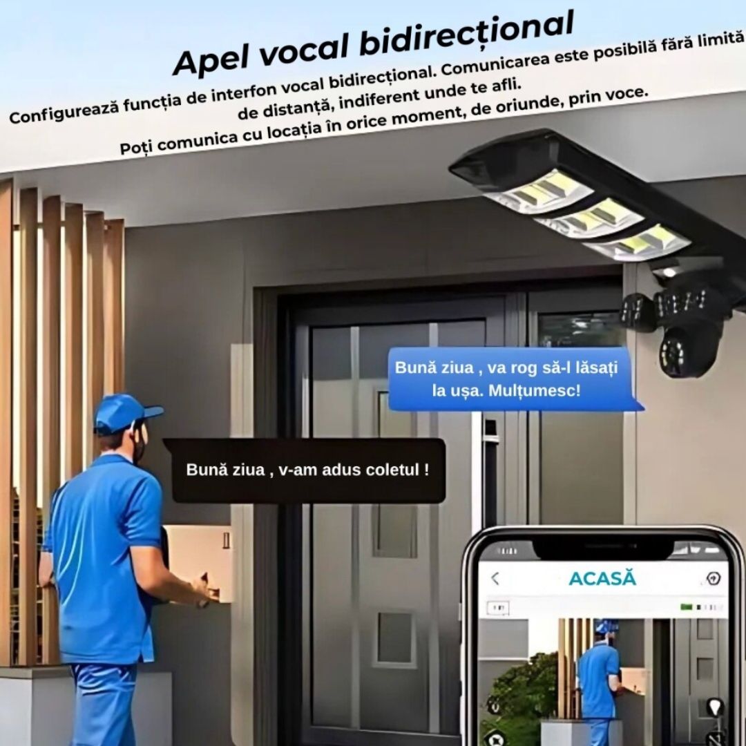 LAMPA SOLARA CU CAMERA V2 Glorio