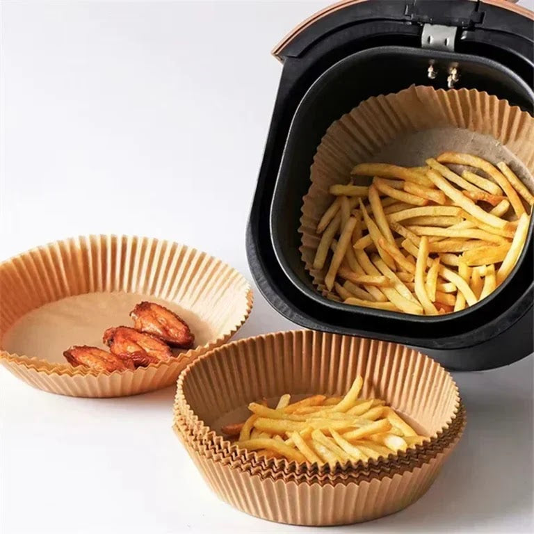 Friteuza cu aer cald AirFryer 3000W, capacitate 6L si afisaj digital + 100 hartii de copt cadou Glorio