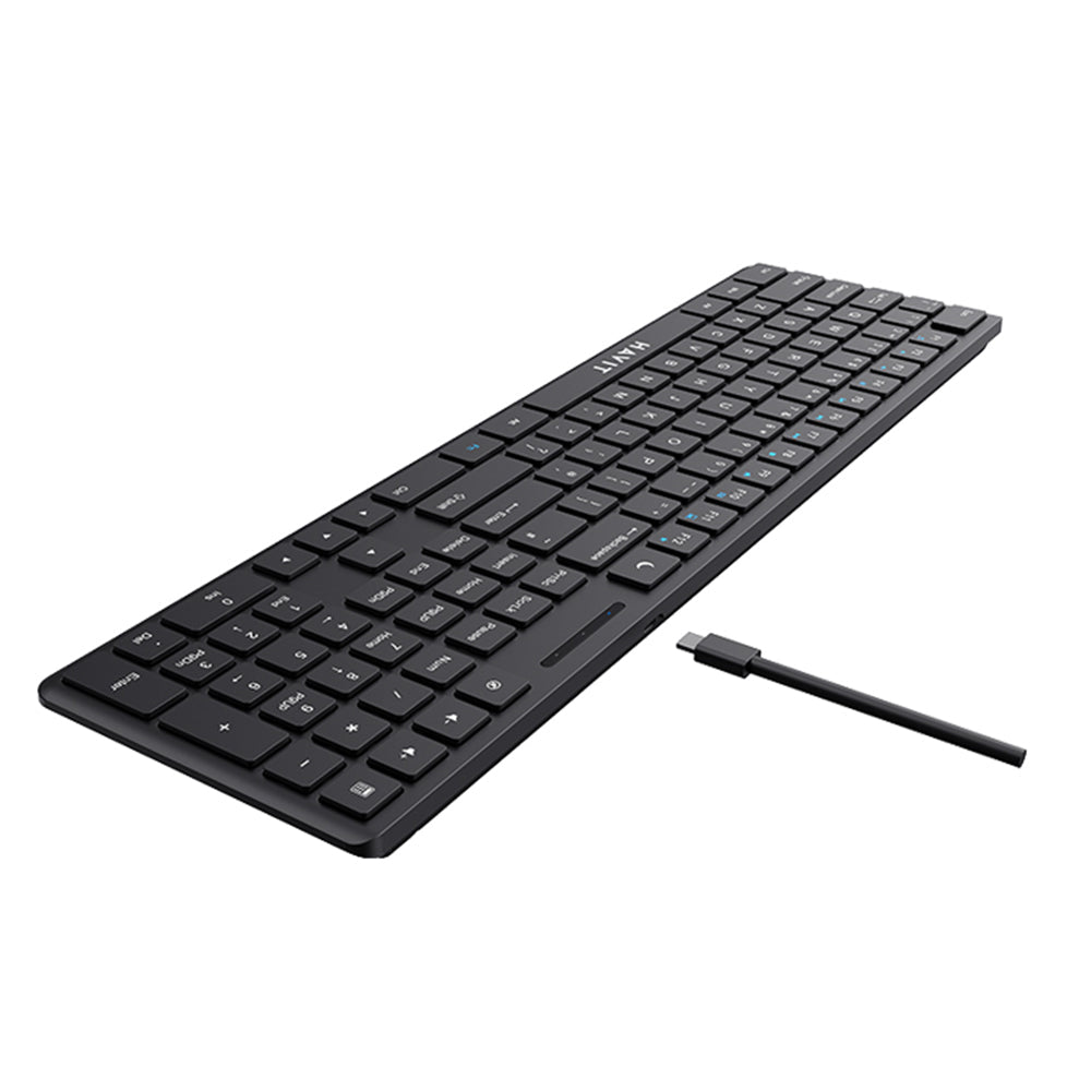 Havit - Wired Keyboard (KB252) - USB-C, 300mA, 1.5m, 5V - Black Glorio