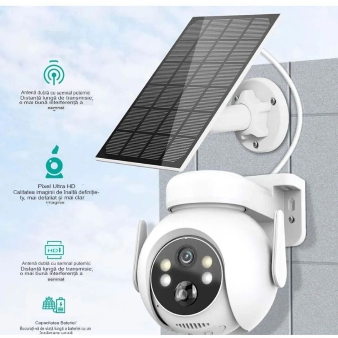 Camera de Securitate 4G Rotativa Full HD 5 MP Glorio