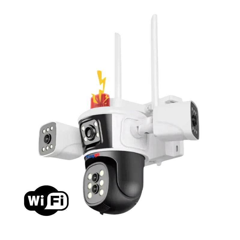 Camera alba tripla WIFI Glorio