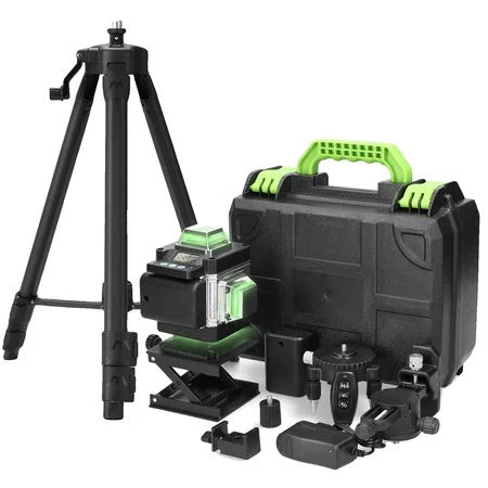 NIVELA LASER 16 LINII - 4D, 2 ACUMULATORI SI 10 ACCESORII Glorio