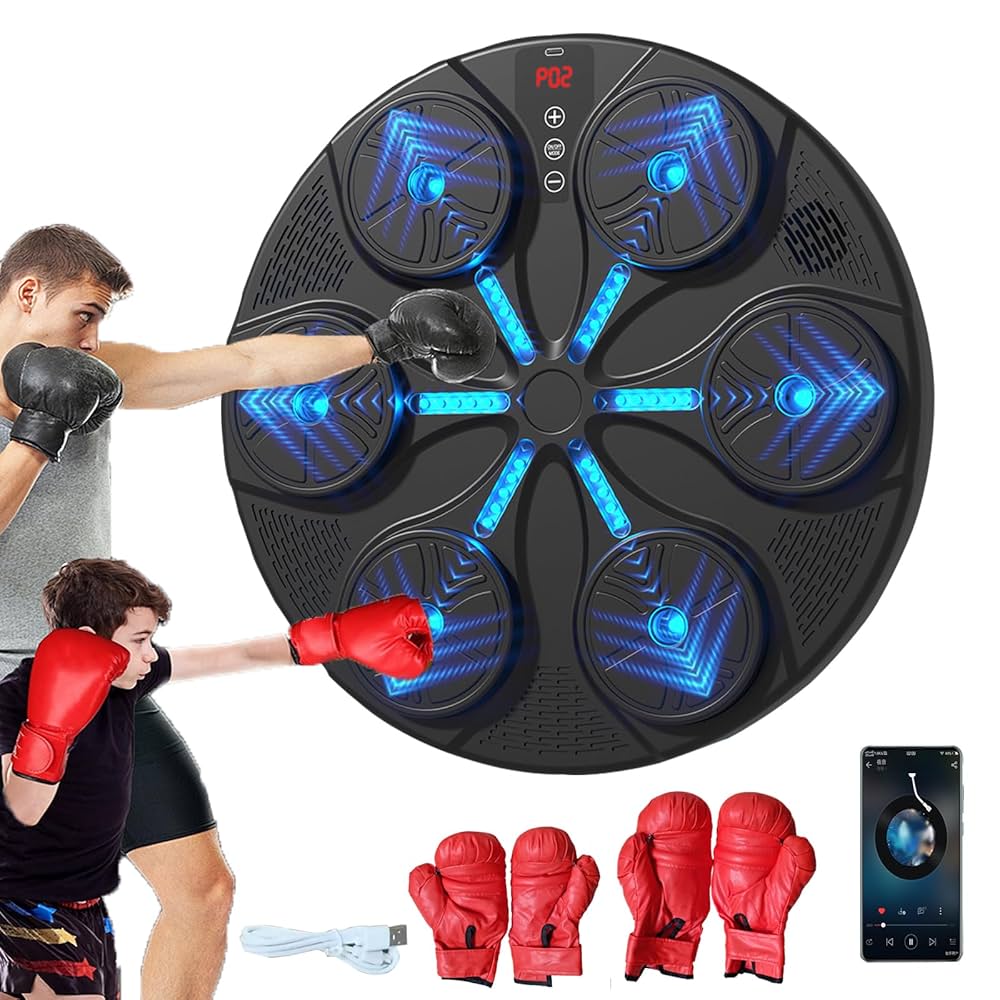 Disc de antrenament pentru box cu efecte luminoase Glorio