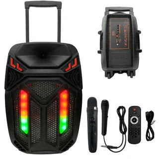 Boxa SUPER-BASS Portabila Bluetooth Activa Karaoke Cu Doua Microfoane Glorio