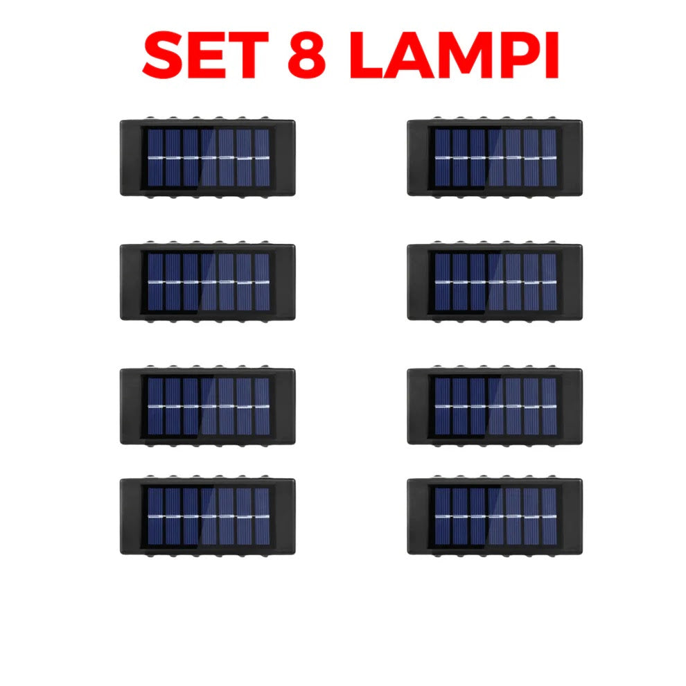 SET 8 LAMPI BIDIRECTIONALE 12 LED Glorio