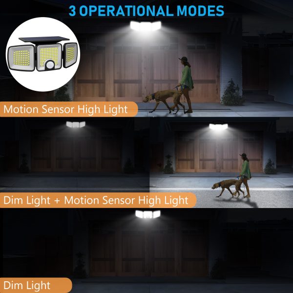 SET 2X LAMPA SOLARA 3 DIRECTII Glorio