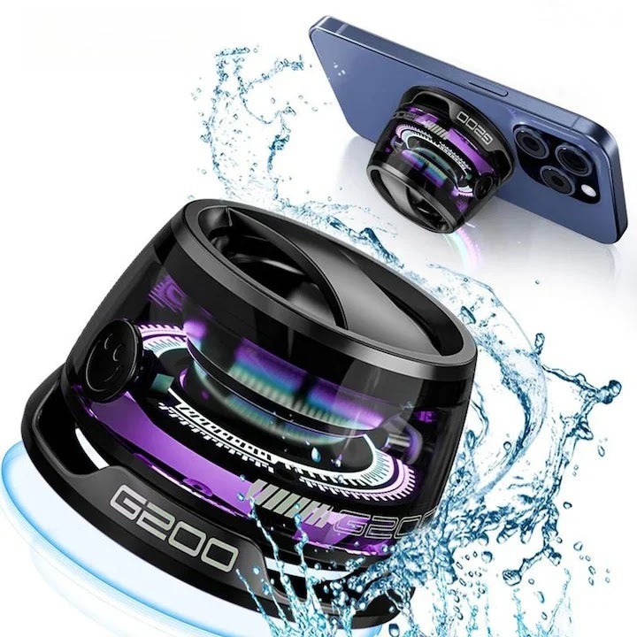 Boxa Bluetooth G200 Portabila cu MagSafe & magnetic, LED RGB, Sunet Premium Glorio