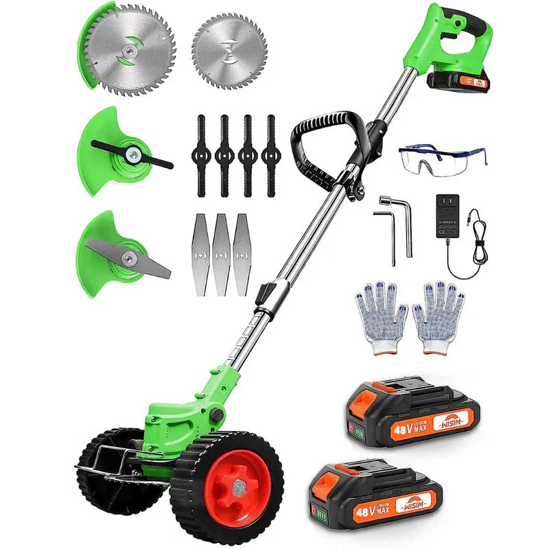 MOTOCOASA ELECTRICA CU ROTI 1000W + 10 accesorii cadou Glorio