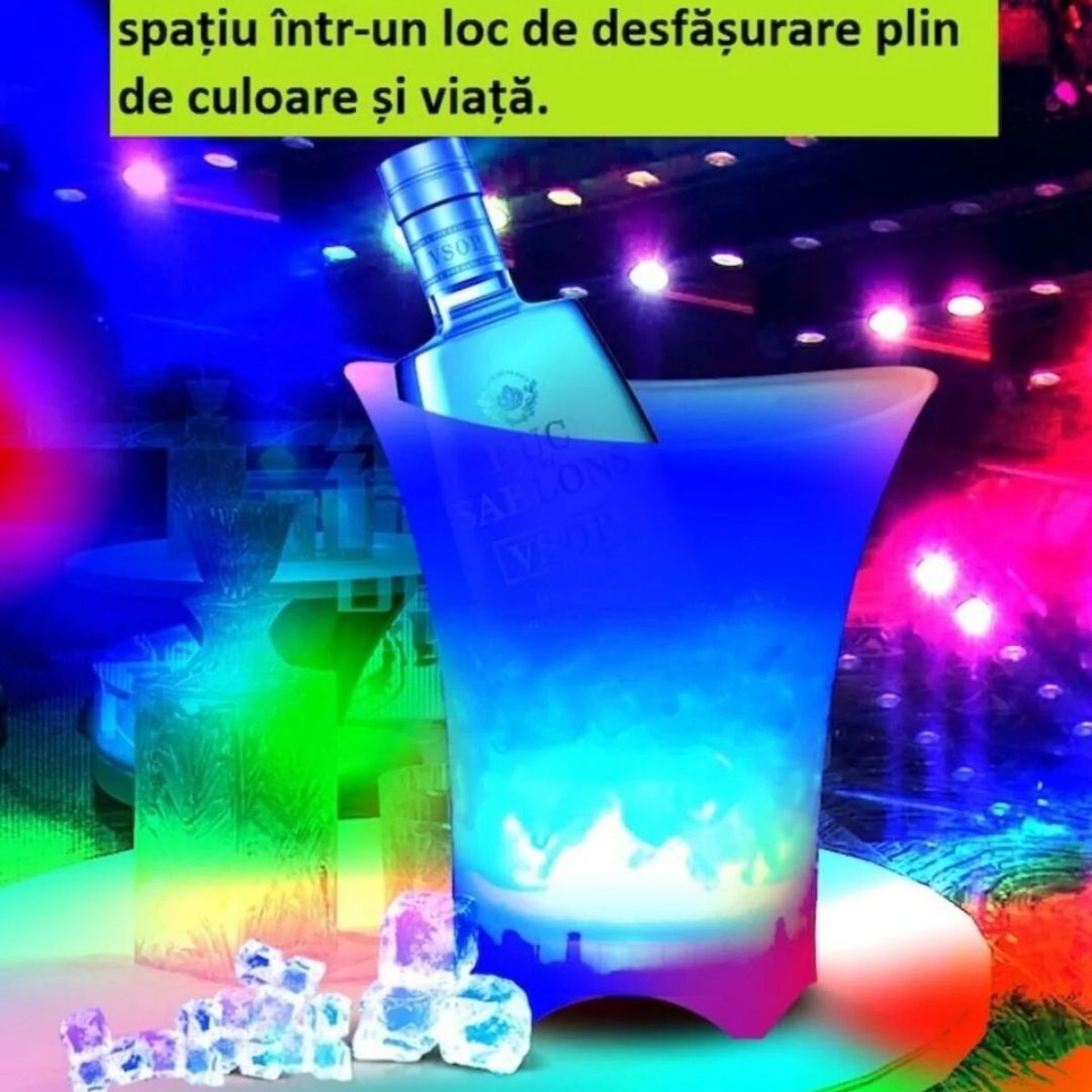 Frapieră cu Bluetooth și Iluminare LED – Portabilă, Elegantă, Multifuncțională Glorio