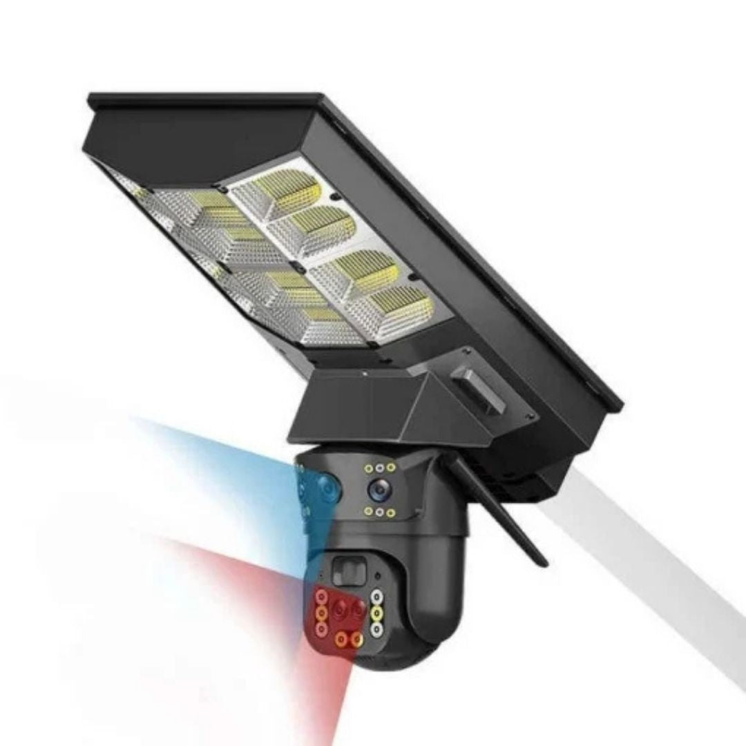 Lampa Solara cu Camera de Supraveghere SIM 4G, Aplicatie Mobila V380, 1920x2160, Microfon + Difuzor incorporat Glorio
