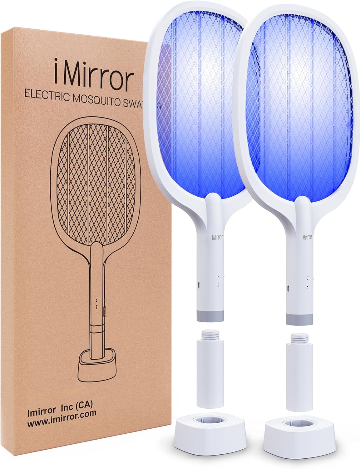 1+1 GRATIS Paleta electrica anti-insecte, incarcare USB Glorio
