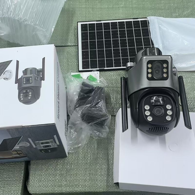 Camera de supraveghere solara 5G DUAL LENS 8MP + 128GB Glorio