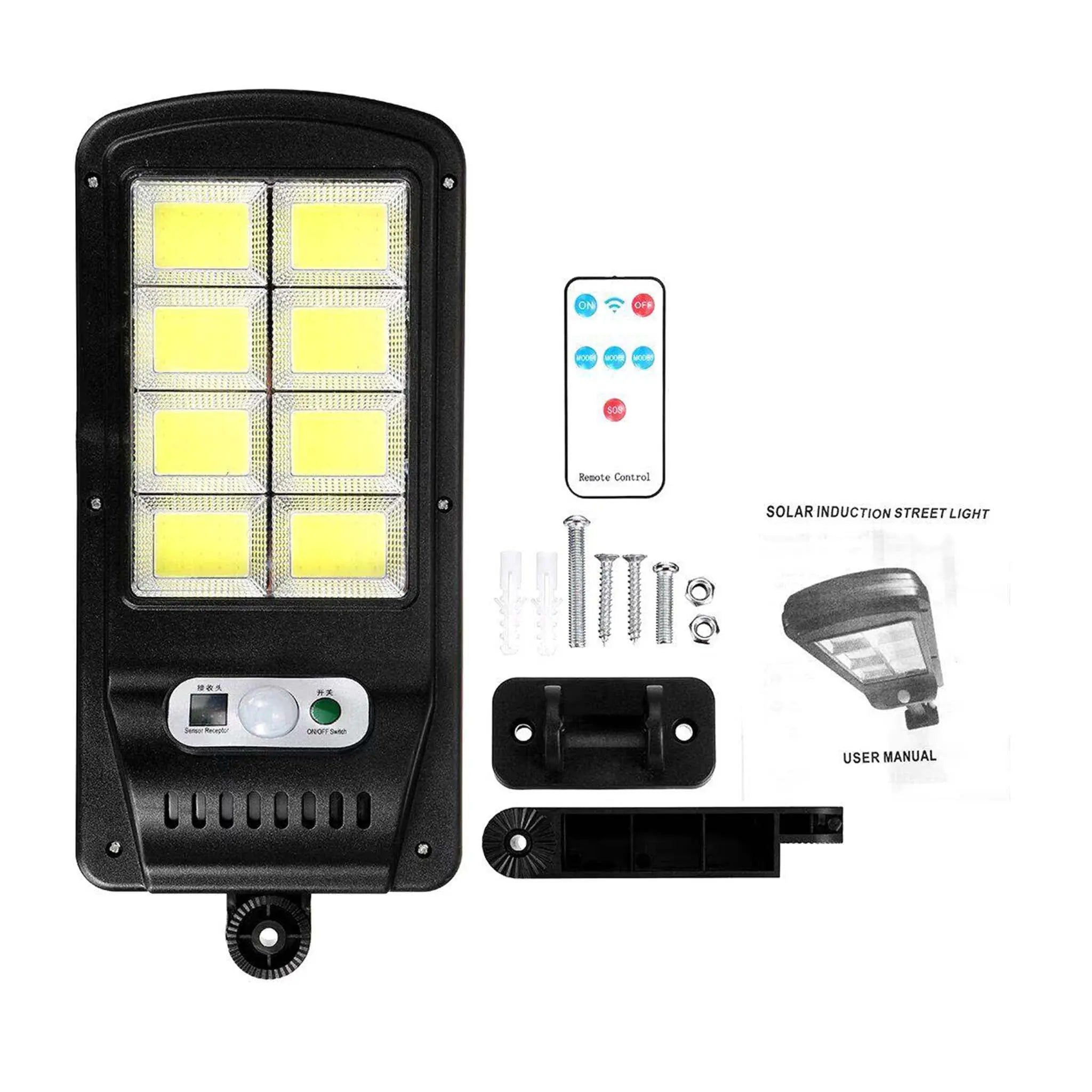 Pachet 4x Lampa Solara Jortan 8 Celule IP67 Senzor de Miscare Glorio