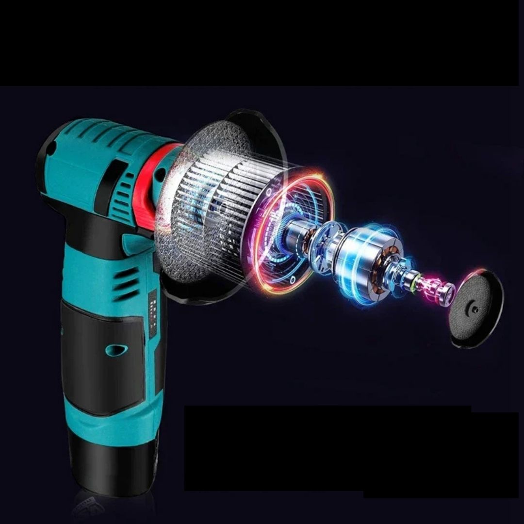 Mini Polizor Unghiular Flex Electric 48 v cu 2 Acumulatori, 5  Discuri Incluse Glorio