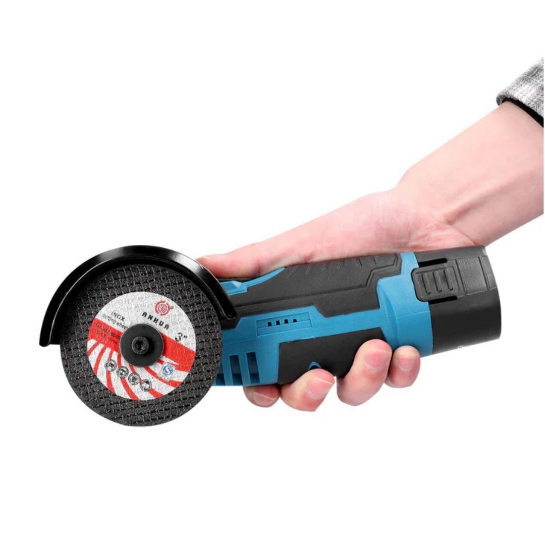 Mini Polizor Unghiular Flex Electric 48 v cu 2 Acumulatori, 5  Discuri Incluse Glorio
