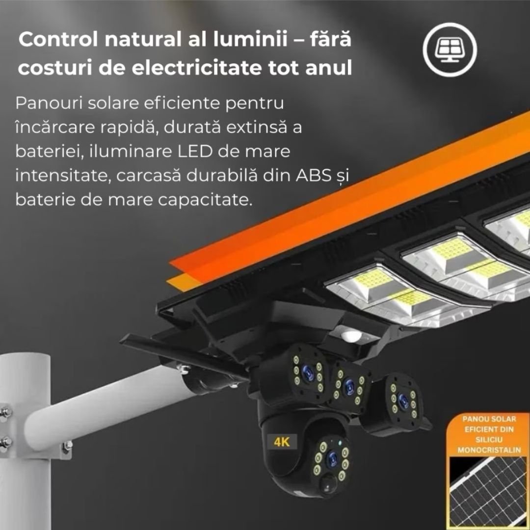 LAMPA SOLARA CU CAMERA V2 Glorio
