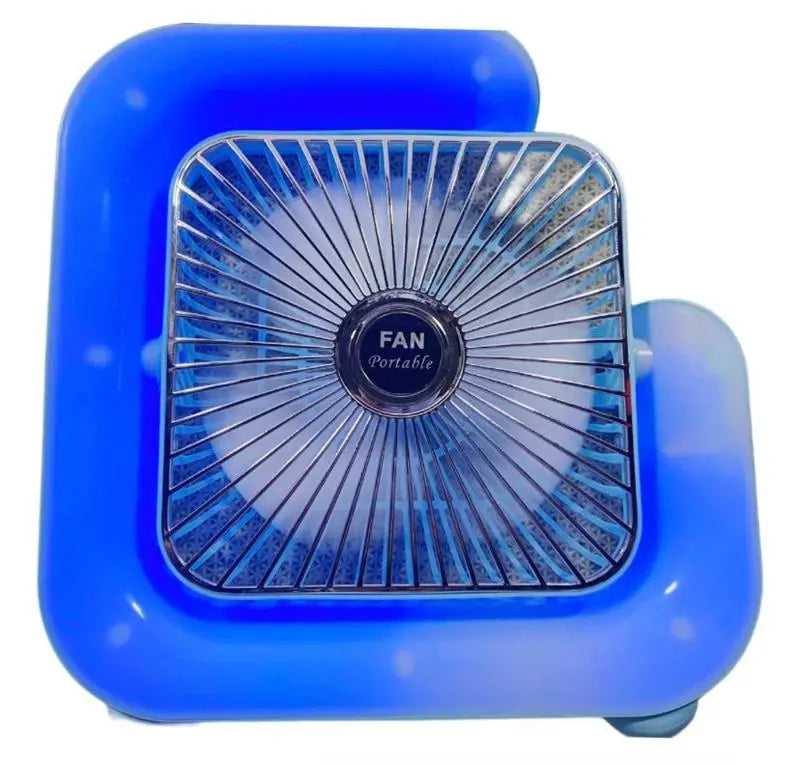 1+1 GRATIS: Ventilator Colorat Portabil Cu Lumina RGB, 3 Trepte de Viteza si Încarcare USB Neamtul.ro