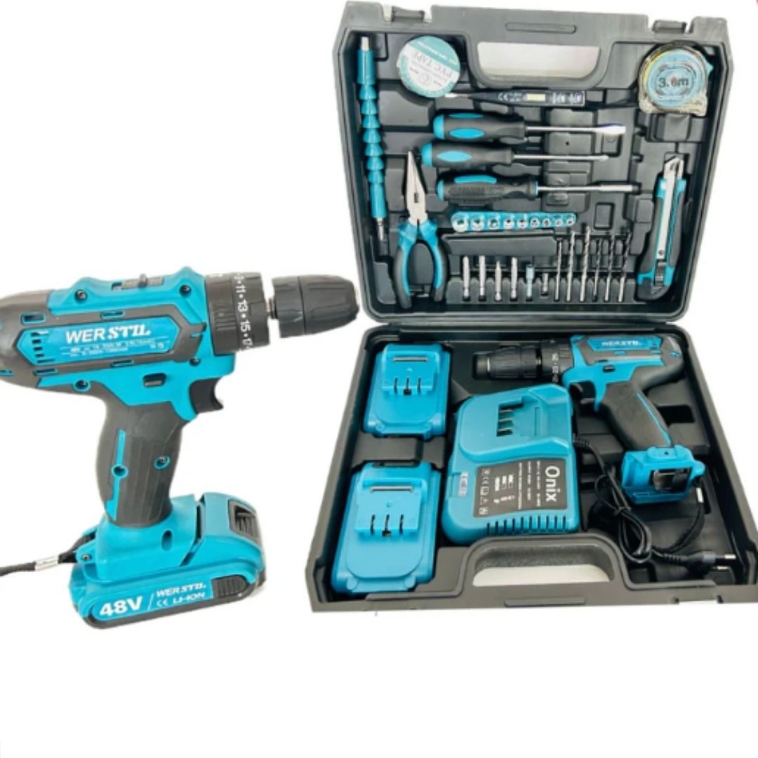 TRUSA BORMASINA CU 33 DE ACCESORII 2 BATERII 48V Glorio