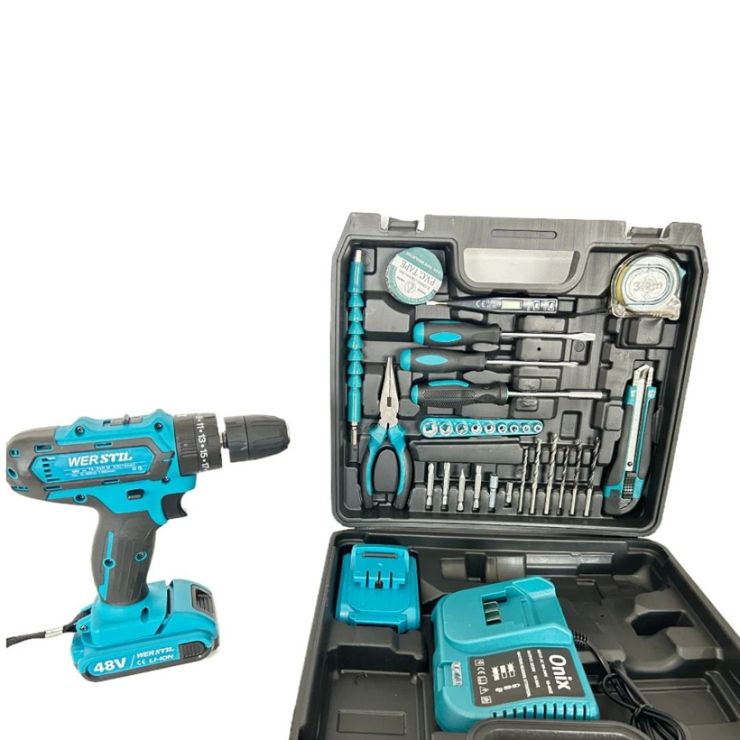 TRUSA BORMASINA CU 33 DE ACCESORII 2 BATERII 48V Glorio