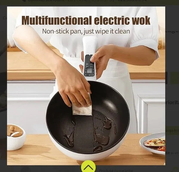 Tigaie electrica 26cm, inteligenta, multifunctionala 3L Glorio