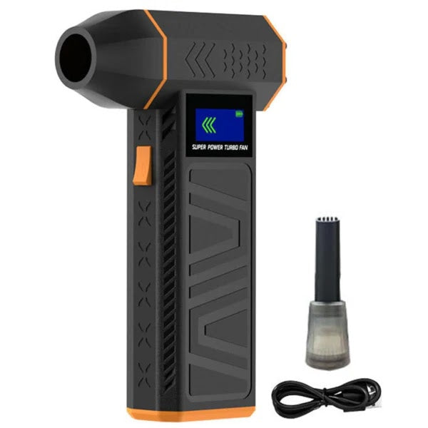 Suflanta aer comprimat, portabila, 6 trepte de viteza, lanterna, incarcare USB Glorio