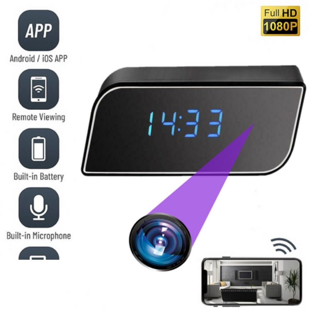 Camera WI-FI ascunsa in ceas desteptator Glorio