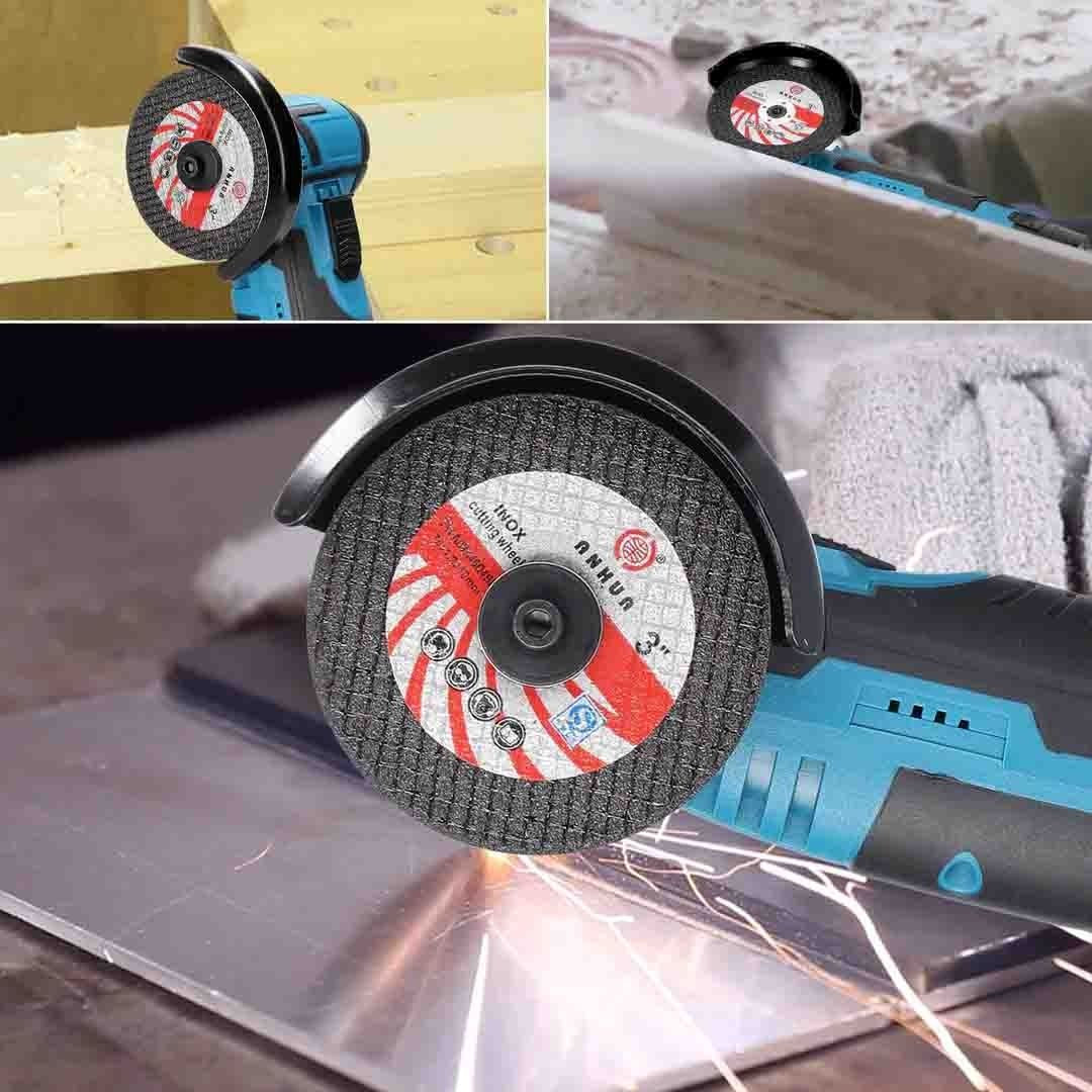 Mini Polizor Unghiular Flex Electric 48 v cu 2 Acumulatori, 5  Discuri Incluse Glorio