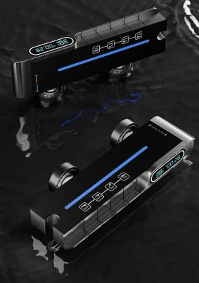 Set de Dus Lux Black - Cu Afisaj Digital si Functie Termostatica Rotire 360 Glorio