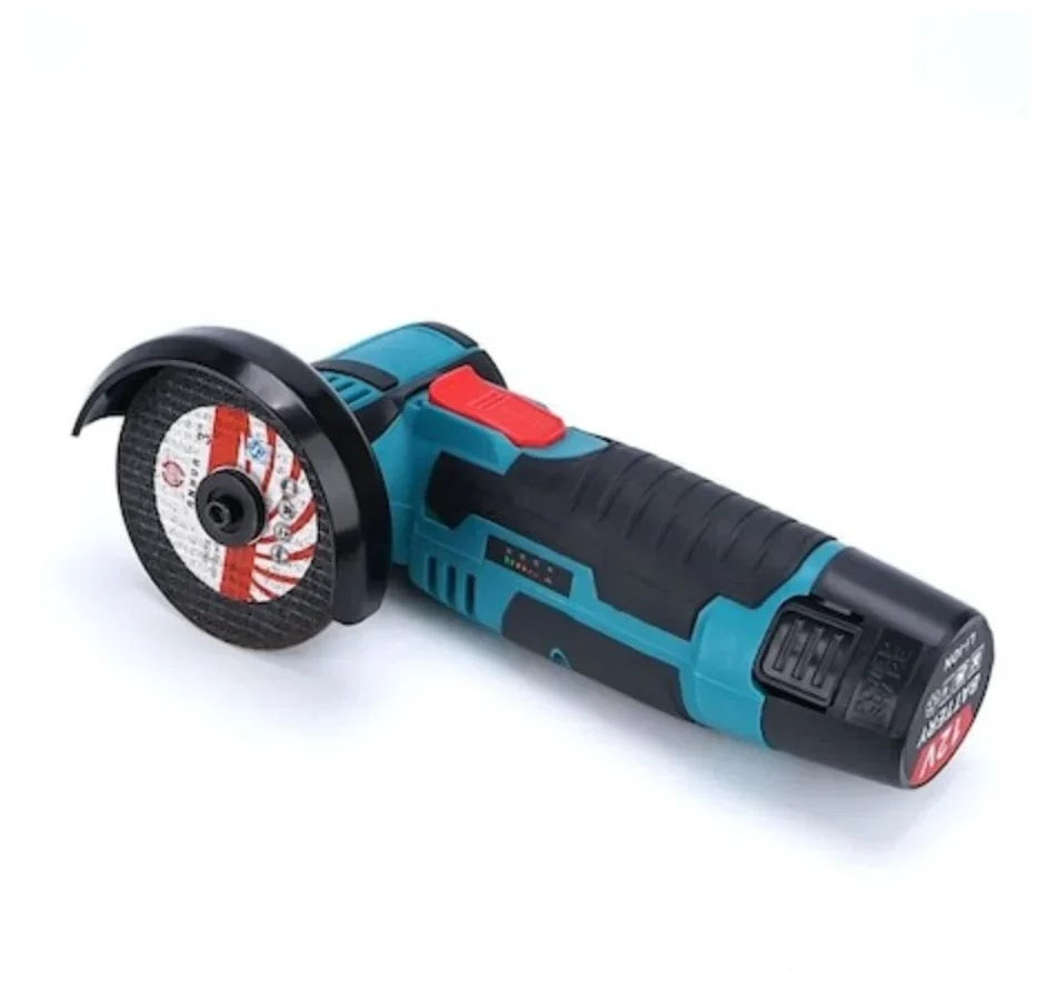 Mini Polizor Unghiular Flex Electric 48 v cu 2 Acumulatori, 5  Discuri Incluse Glorio