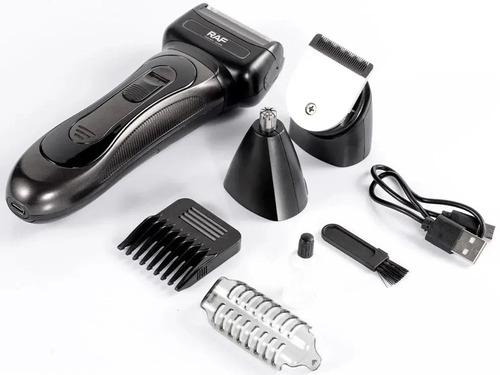 Aparat de Ras Electric RAF R.4018 - tehnologie avansata, Trimmer integration, Incarcare Type-C Glorio