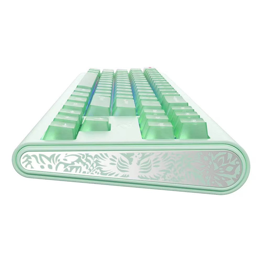 Havit - Gaming Keyboard (KB896L) - USB-C, with RGB Lights, 71 Keys, 1.2m, 350mA, 5V - Green Glorio