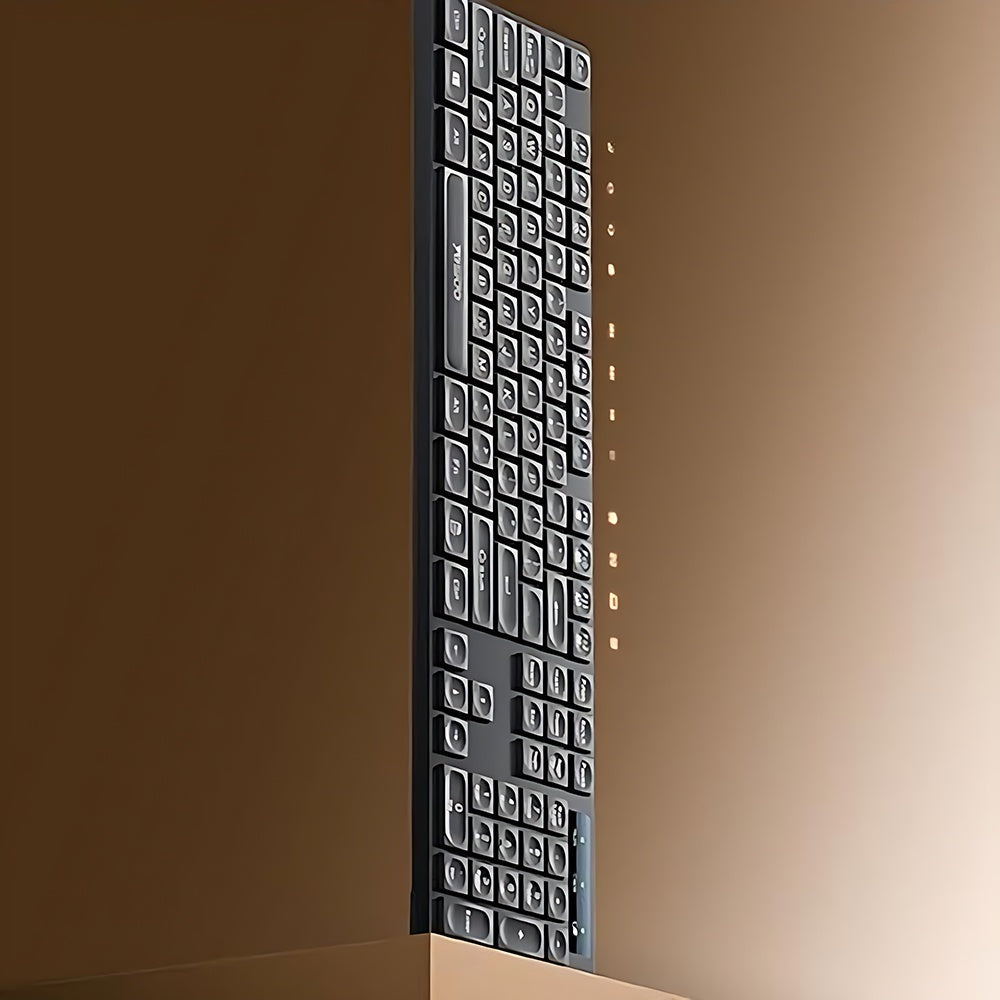 Yesido - Wireless Keyboard and Mouse Set (KB42) - 2.4GHz, 1000DPI, Plug&Play, Smart Chip - Black Glorio