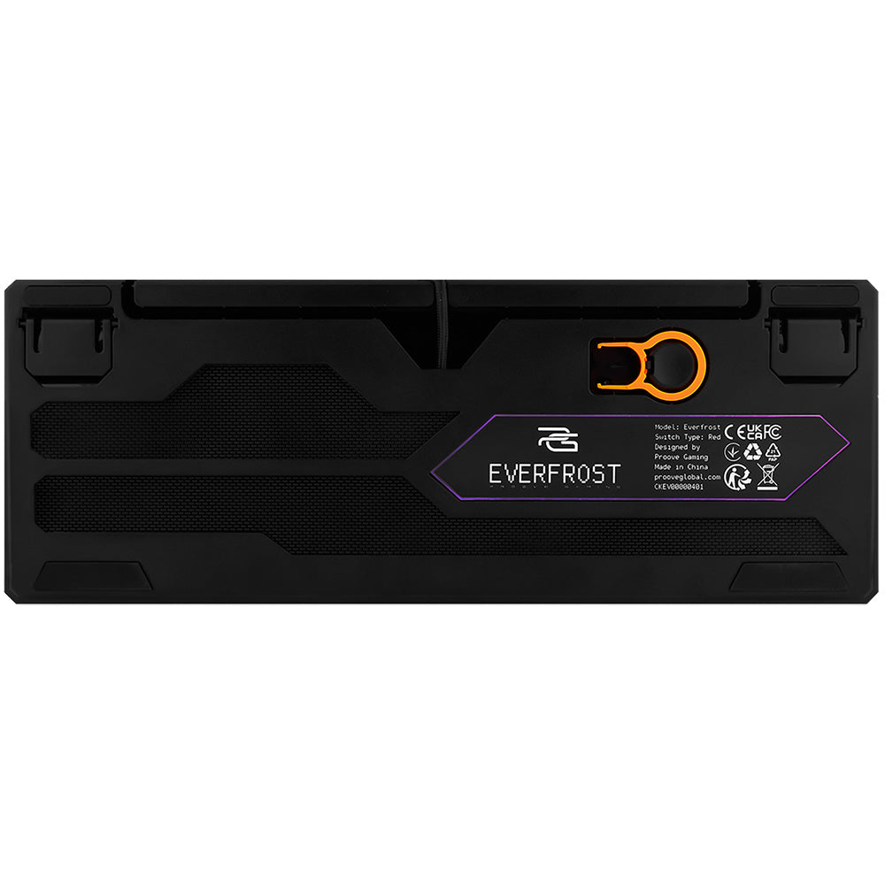 Proove - Wired Keyboard Everfrost (CKEVEN00000401) - Mechanical, RGB Backlighting, 87 Keys, Outemu Switches, 1.8m - Black Glorio