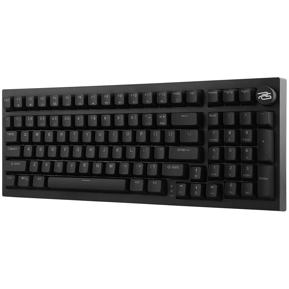 Proove - Wireless Gaming Keyboard Slicker (WKSLEN00022401) - 2.4GHz, Bluetooth 5.2, Type-C, 98 Keys, 4000mAh, 1.8m - Black Glorio