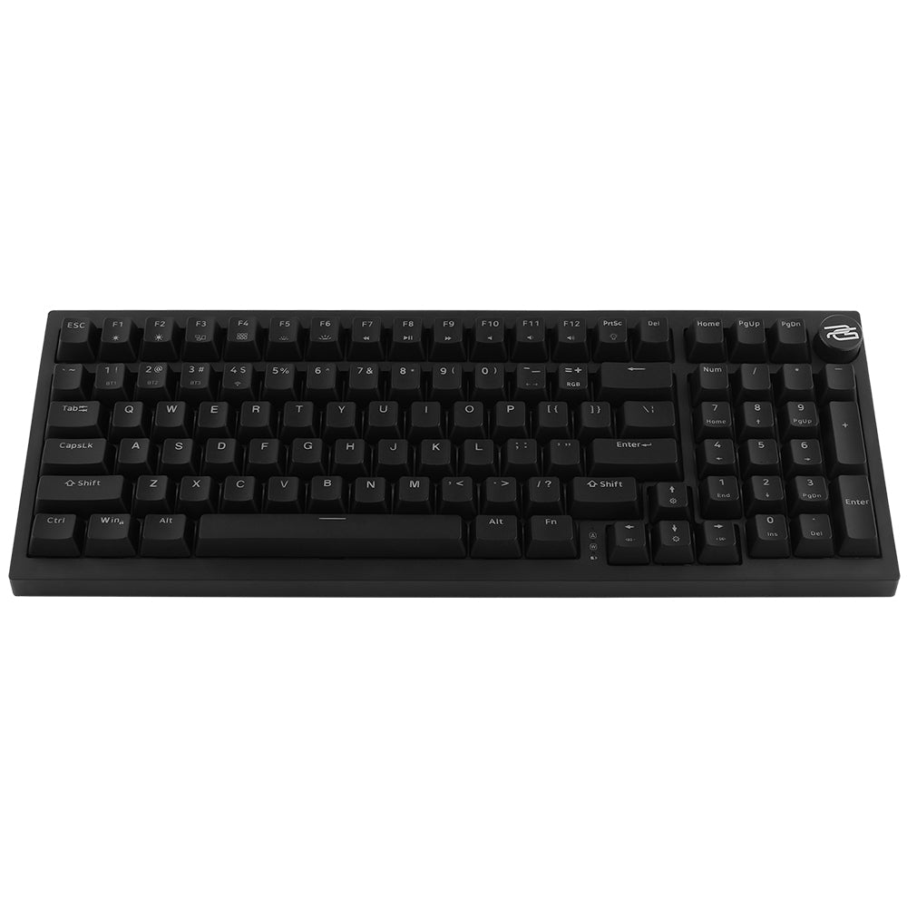 Proove - Wireless Gaming Keyboard Slicker (WKSLEN00022401) - 2.4GHz, Bluetooth 5.2, Type-C, 98 Keys, 4000mAh, 1.8m - Black Glorio