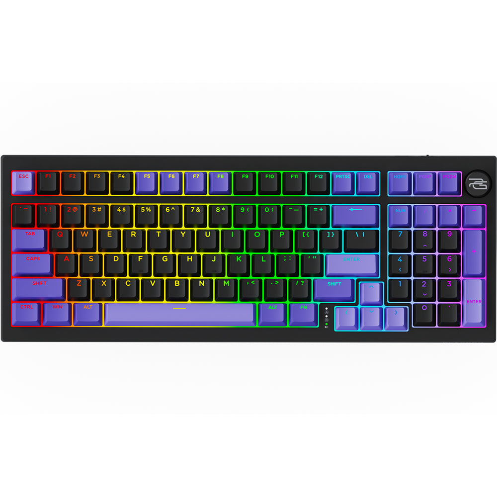 Proove - Wireless Gaming Keyboard Slicker Pro (WKSLPEN22416) - Mechanical, BT5.3, Type-C, RGB, 98 Keys, 6000mAh, 1.8m - Black Glorio