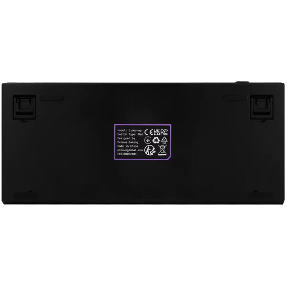 Proove - Wired Keyboard Sideswap (CKSIEN00022401) - Mechanical, RGB Backlighting, 87 Keys, Swappable Switches, 1.5m - Black Glorio