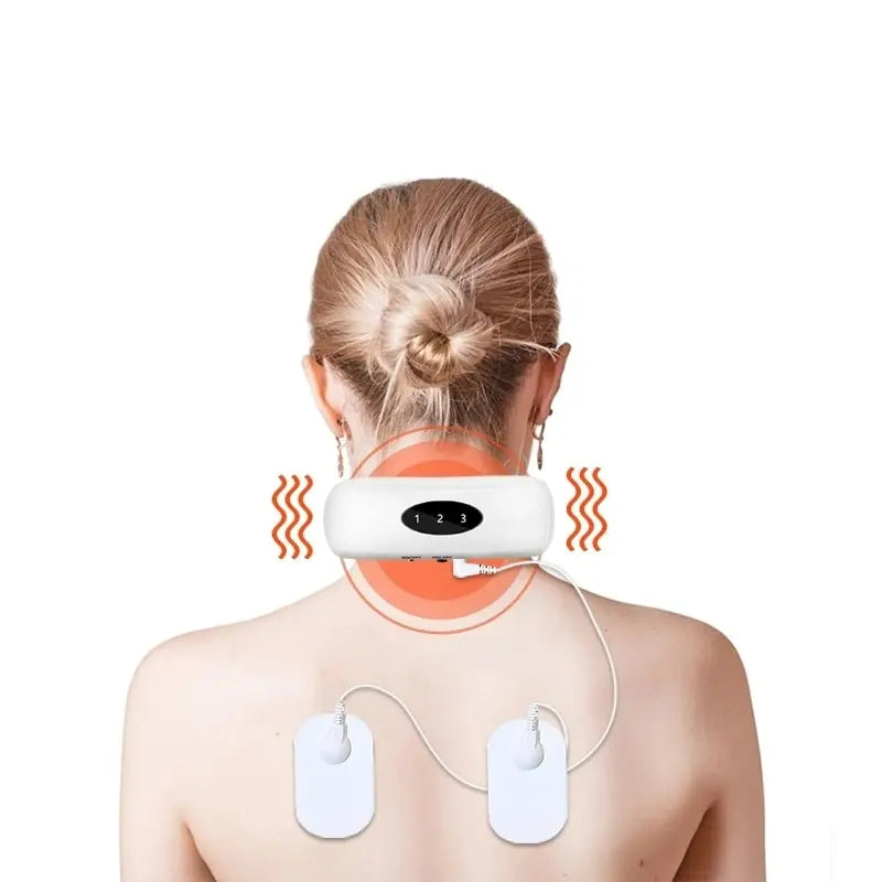 1+1 GRATIS: Aparat pentru masaj cervical NECK PRO cu impulsuri electromagnetice Doimeseriasi.ro