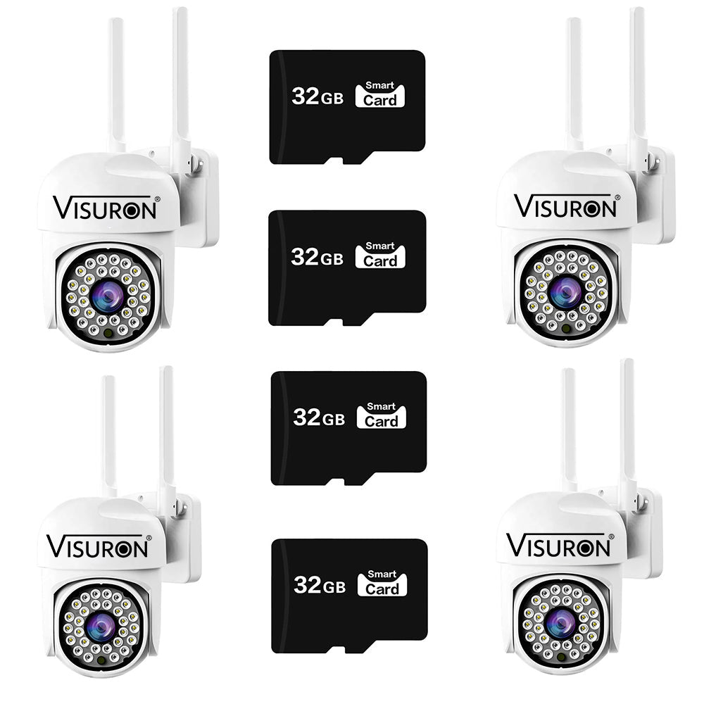 Cameră de Supraveghere Visuron® 3Mp de Exterior Wifi + Card 32GB Cadou Glorio