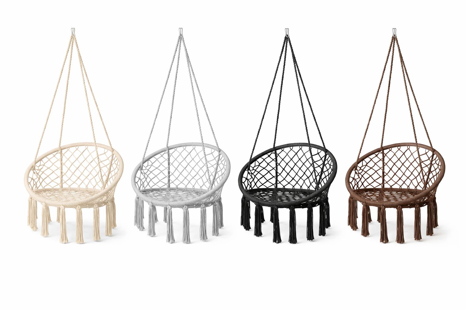 Leagan BOHO GARDEN 3+, Pentru Terasa și Gradina, Suport 125kg, Design Premium, Disponibil in Culori: Bej, Gri, Negru, Maro Neamtul.ro