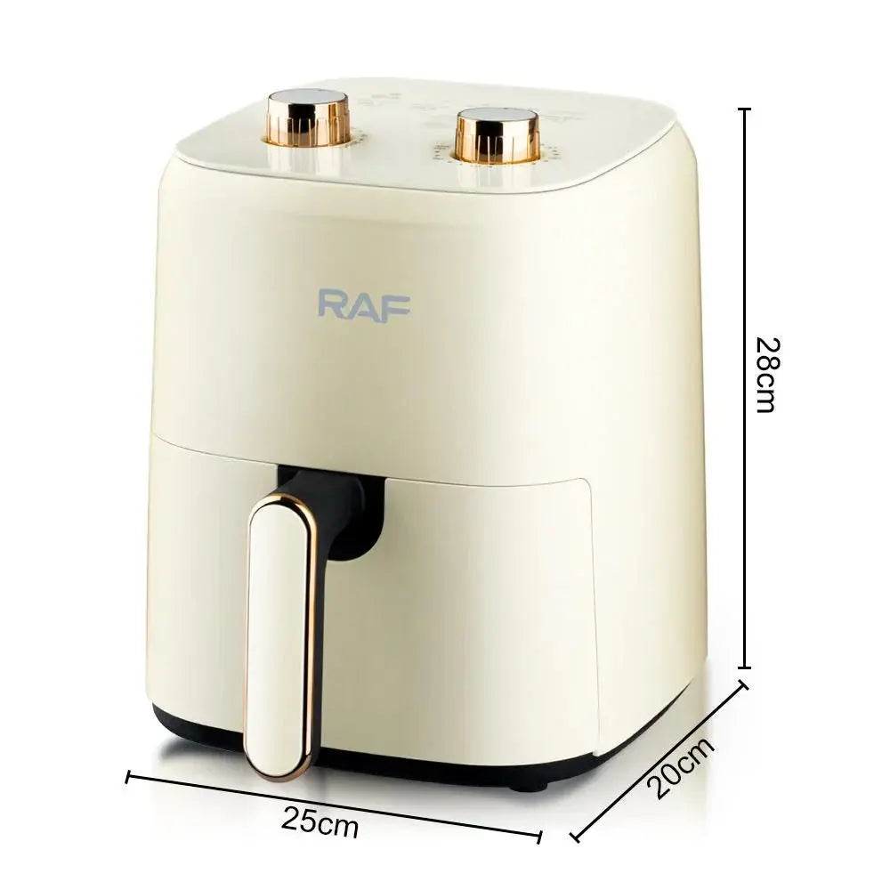 Friteuza Air Fryer RAF R5237 cu aer cald, fără ulei – Capacitate 3L, 12 Programe, 1300W Glorio