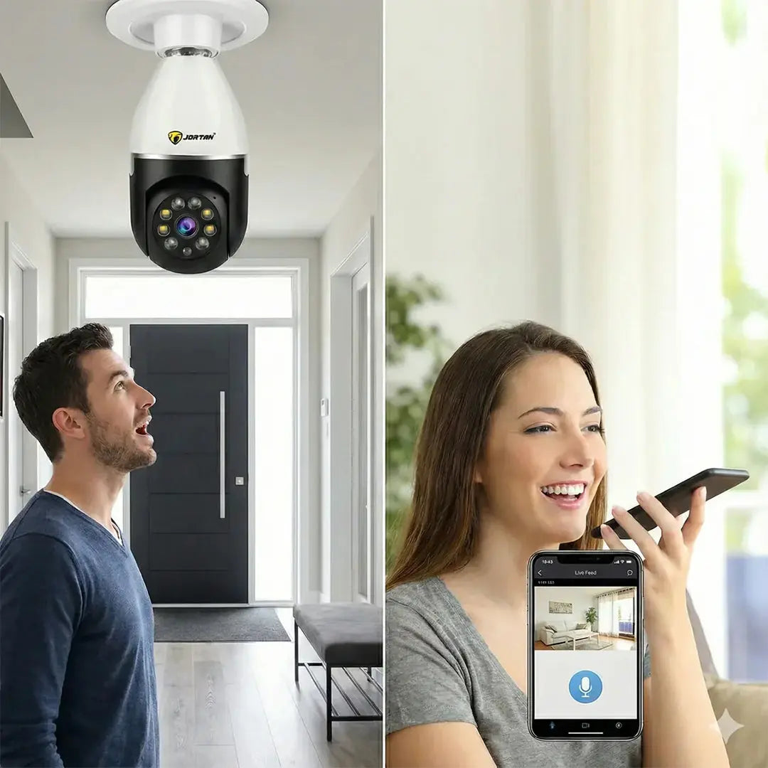 Camera de Supraveghere Tip Bec, WiFi, PTZ 355°, IP66, 3 MP, HD 1920x1080, Difuzor, Microfon, NightVision + Card 32GB Glorio.ro