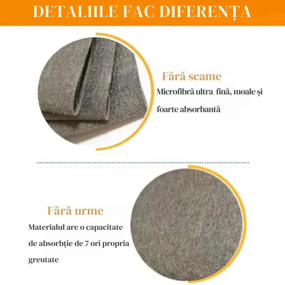 Set 10 lavete microfibra GRI super absorbante Glorio