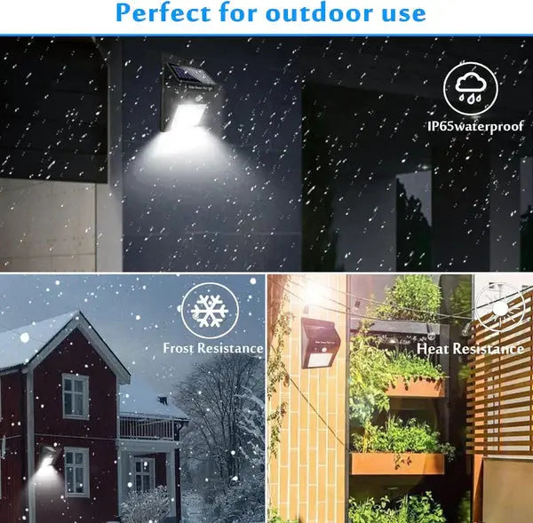 Set 4 Lampi Cu Incarcare Solara, Senzor de Miscare si Crepuscular, 3 Moduri de Iluminare, 20 LED-uri Puternice Doimeseriasi.ro