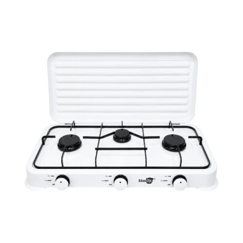 75.00 lei » Aragaz plita cu 3 ochiuri Starlux, 34x60 cm, alimentare la butelie, alb - COBI SMART®