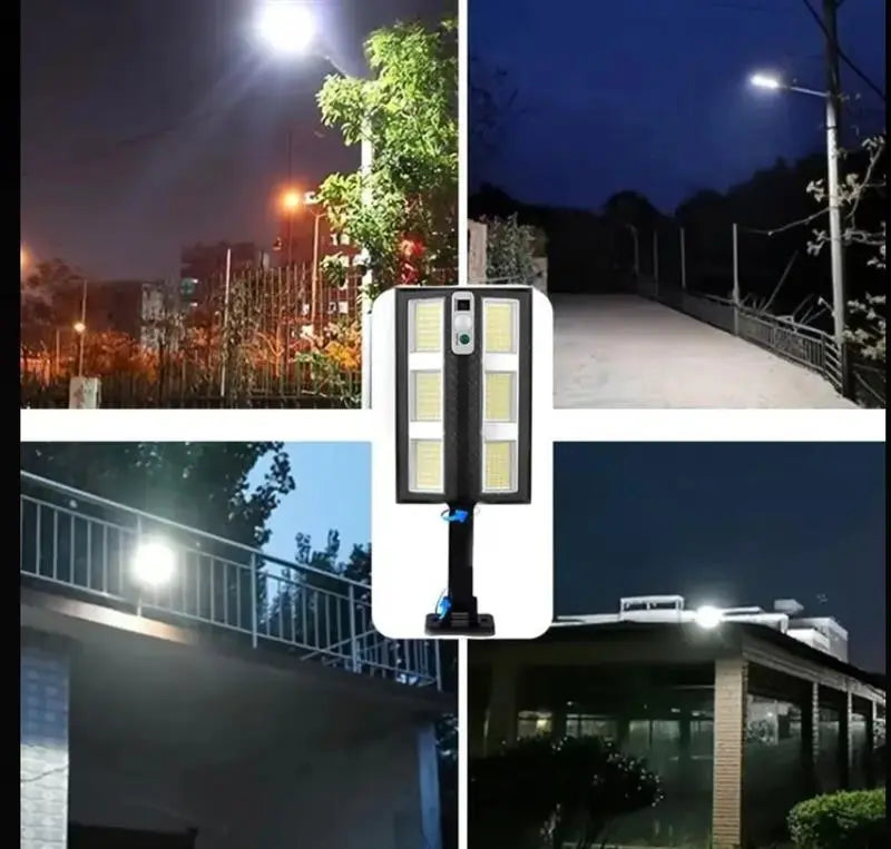 1+1 GRATIS Lampa Solara Puterinca LED 210 Cu Senzor De Miscare Si Telecomanda Iluminare Puternica, Fara Facturi La Curent Neamtul.ro